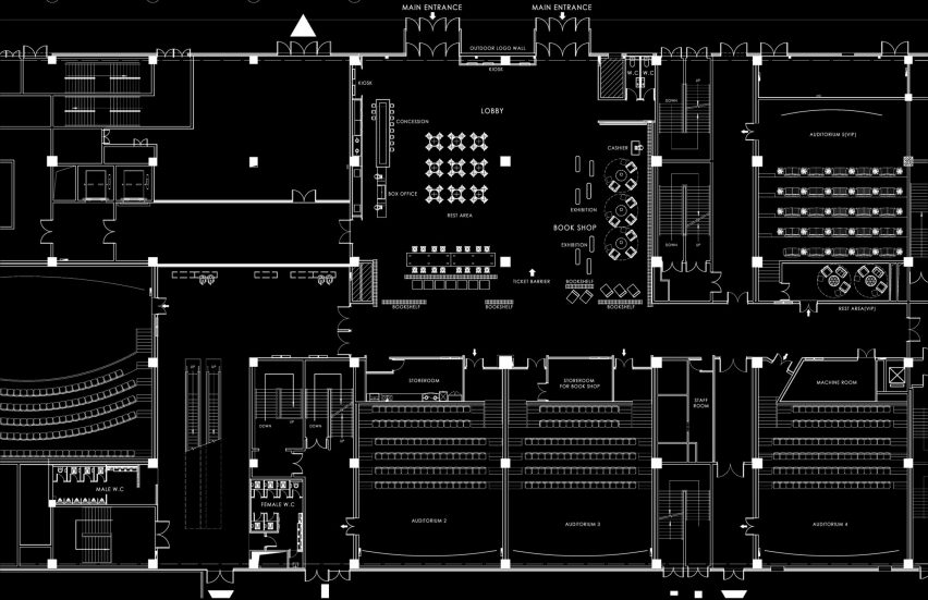 First floor plan of SFC Shangying Cinema Luxe