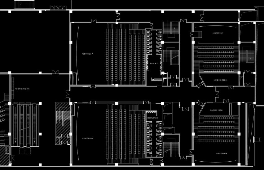 Third floor plan of SFC Shangying Cinema Luxe