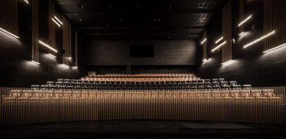 Interior view of the iMAX auditorium at SFC Shangying Cinema Luxe