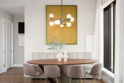Dining room in New York tower