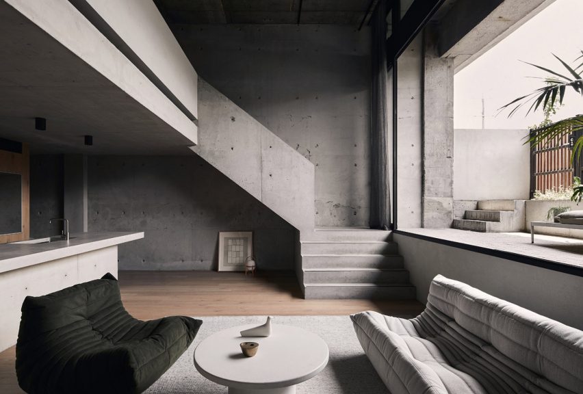 Roseneath Street apartment by Studio Goss features concrete interiors