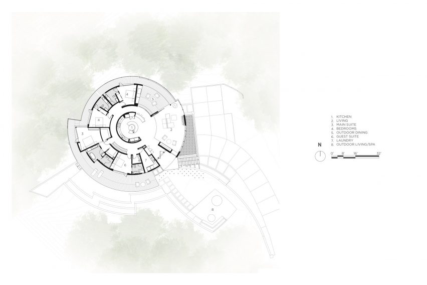 Round House site plan