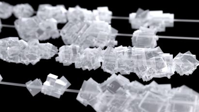 Render of salt crystals