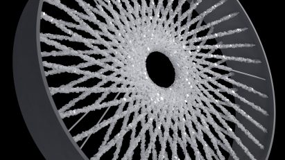 An object made from salt crystals