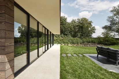 Rear windows of Facade of Sayang House by Carlos Gris