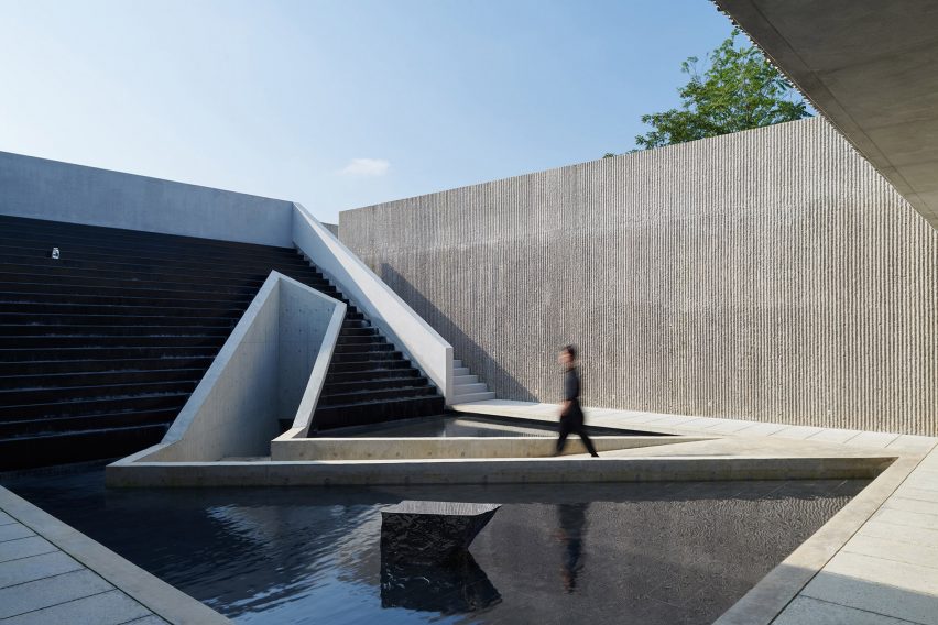 Outside the Shan-Shui distillery by Neri & Hu
