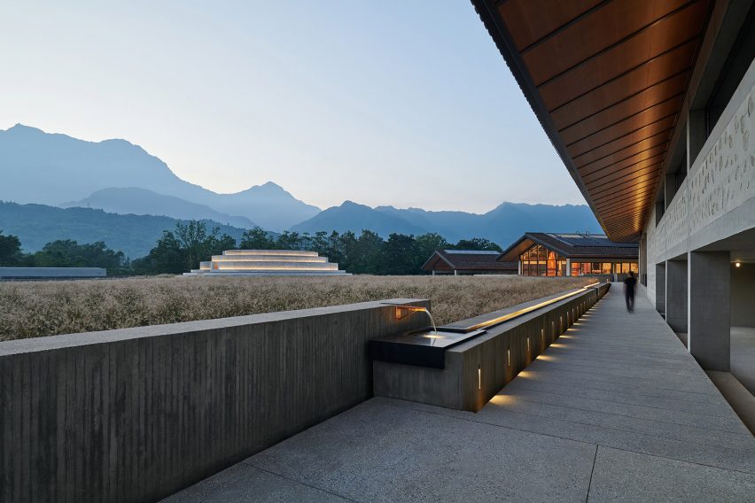 Outside the Shan-Shui distillery by Neri & Hu