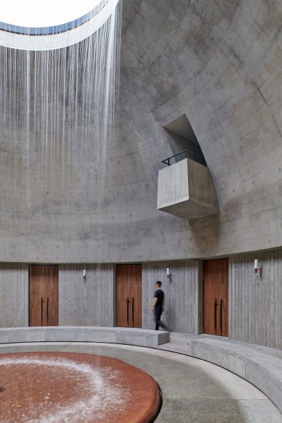 Domed atrium of Shan-Shui distillery