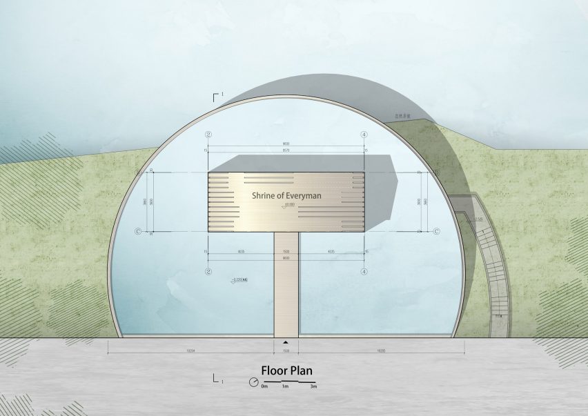 Floor plan of Shrine of Everyman by Wutopia Lab