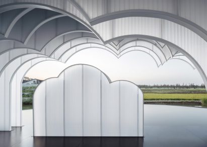 Polycarbonate screens inside Shrine of Everyman
