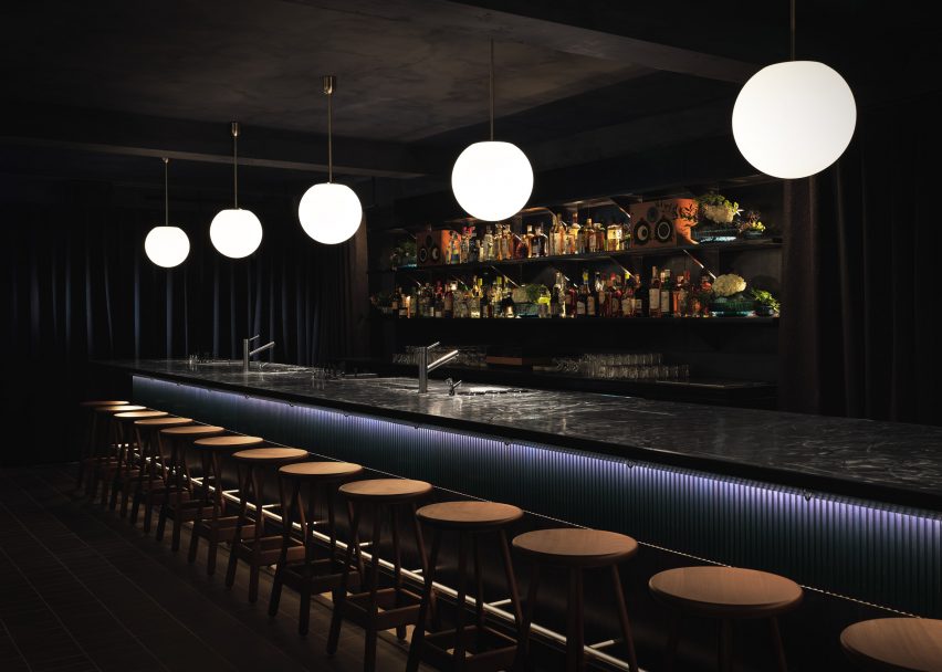 SOMA Soho is a bar in London designed by Cake Architecture and Max Radford