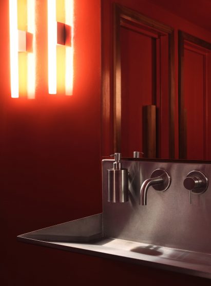 Detail image of the sink unit at SOMA Soho