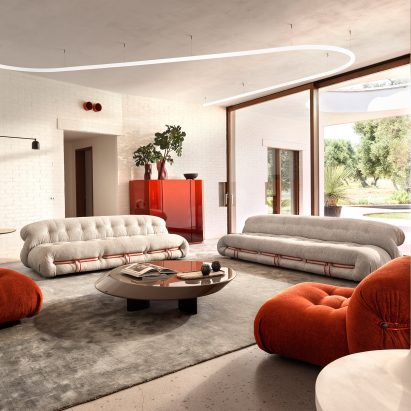 Soriana seating by Afra and Tobia Scarpa for Cassina