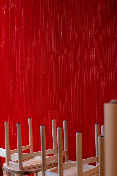 GAMAR furniture by e15 is pictured stacked