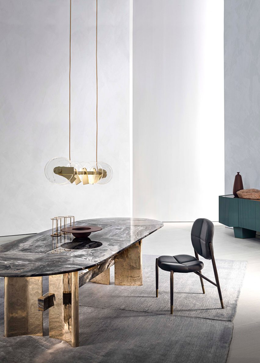 Spinnaker table collection by Luca Erba for Cornelio Cappellini