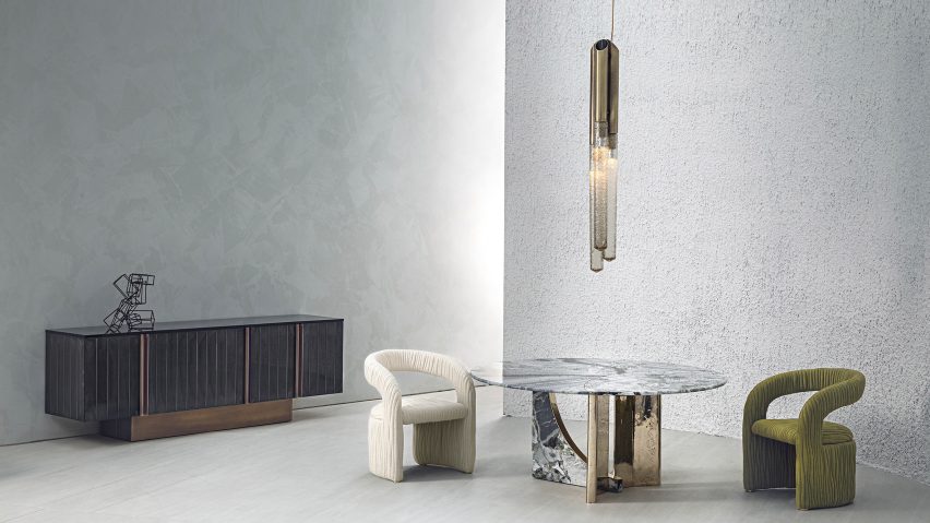 Spinnaker table collection by Luca Erba for Cornelio Cappellini