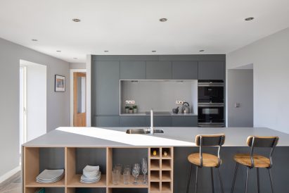 The interior of the Stronr Glenbanchor cottage kitchen