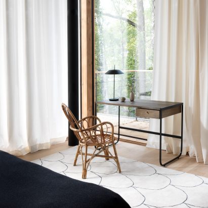 Wooden Tati desk in a bedroom by Mats Broberg & Johan Ridderstråle for Asplund