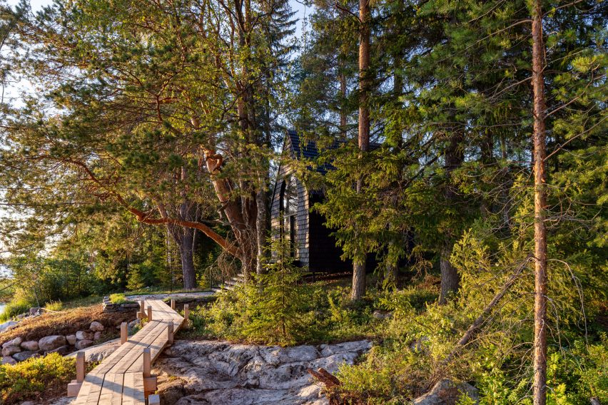 The exterior of The Filmmaker's Hut