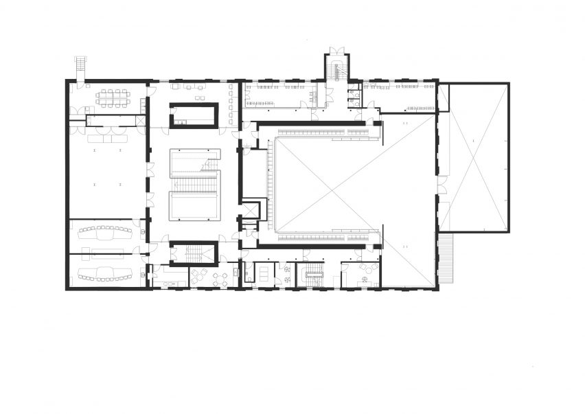 First floor plan of The Malthouse by Tim Ronalds Architects