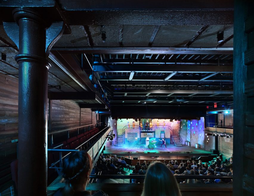 The Malthouse is a theatre that was designed by Tim Ronalds Architects