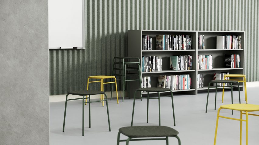 Twist stool by De Vorm