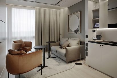 Guest room at VALO Hotel & Work