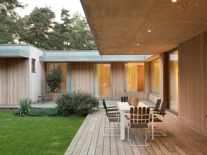Terraces at Swedish villa