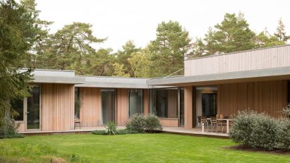 Wood-clad house in Sweden