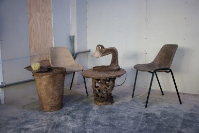 Table, chairs and lamp from Pulp It by Vincent Dassi