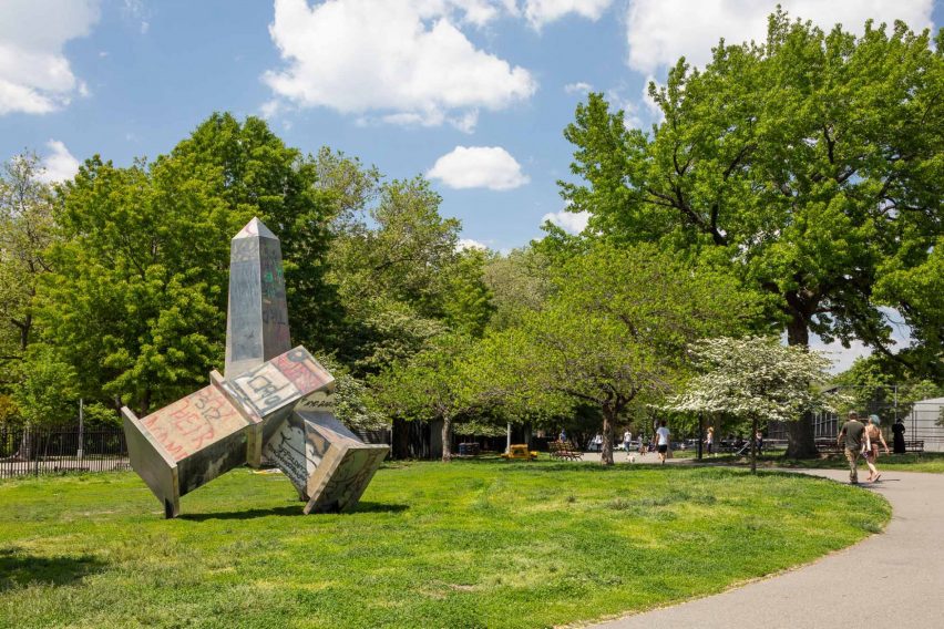 The Plywood Protection Project is an installation series across New York City by Worthless Studios