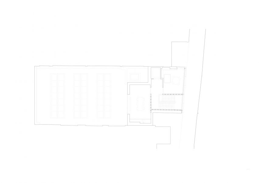 First floor plan drawing of Holborn House by 6a Architects