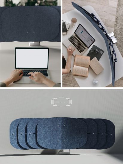 Photographs of "robotic office furniture"