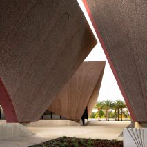 Image of the three structures at Winter Park Library & Events Center