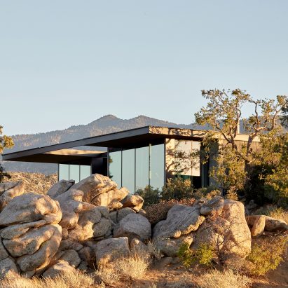 The exterior of High Desert Retreat in California
