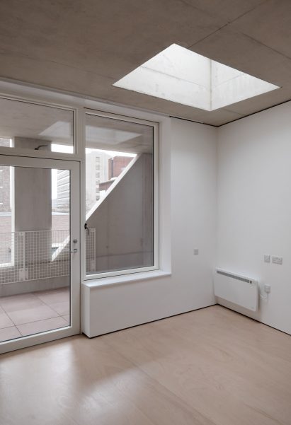 Interior image of an apartment at A House for Artists