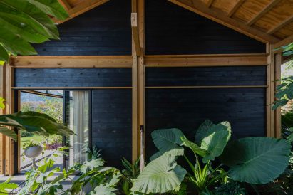 Dark wood cladding