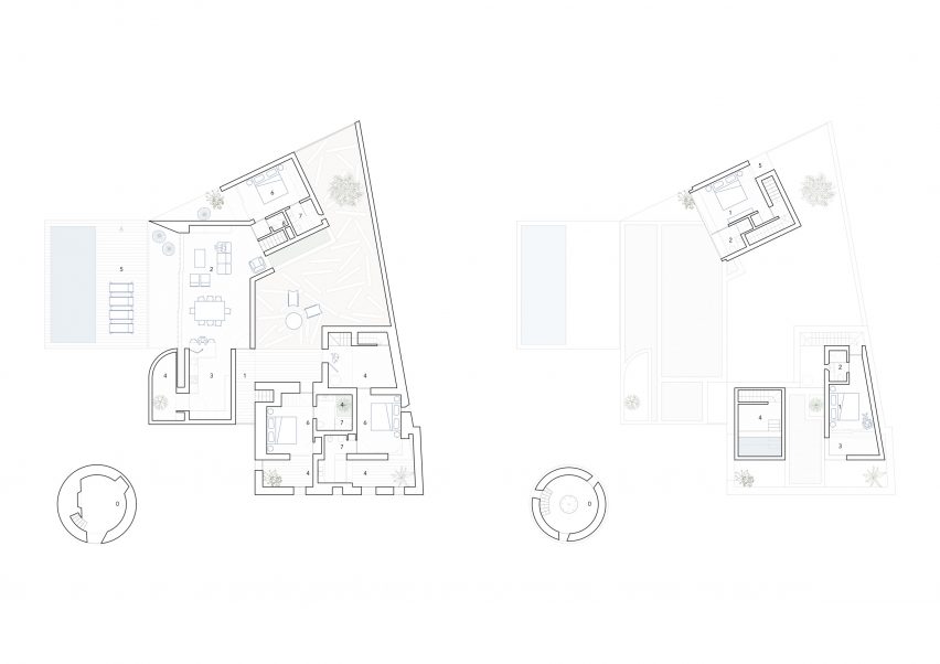 Plans of Casa Cabrita Moleiro by Atelier Data
