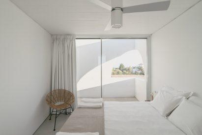 Interior image of the bedroom at the holiday home