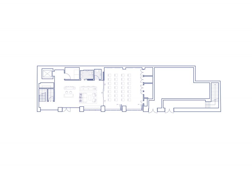 Ground floor plan, 6 Babmaes Street office for The Crown Estate by Fathom Architects
