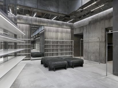 Interior image of the Balenciaga store