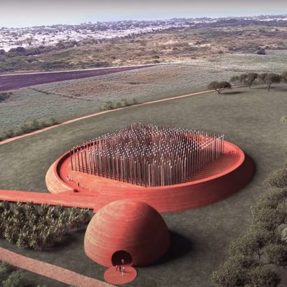 A rendering of the Newton Enslaved Burial Ground Memorial
