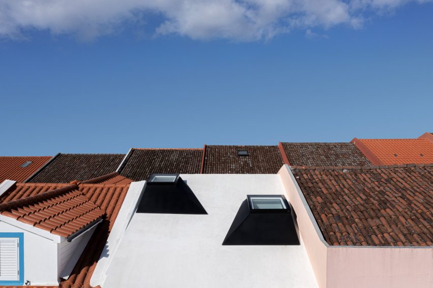 Windmill House by Box Arquitectos is a terraced house in Portugal
