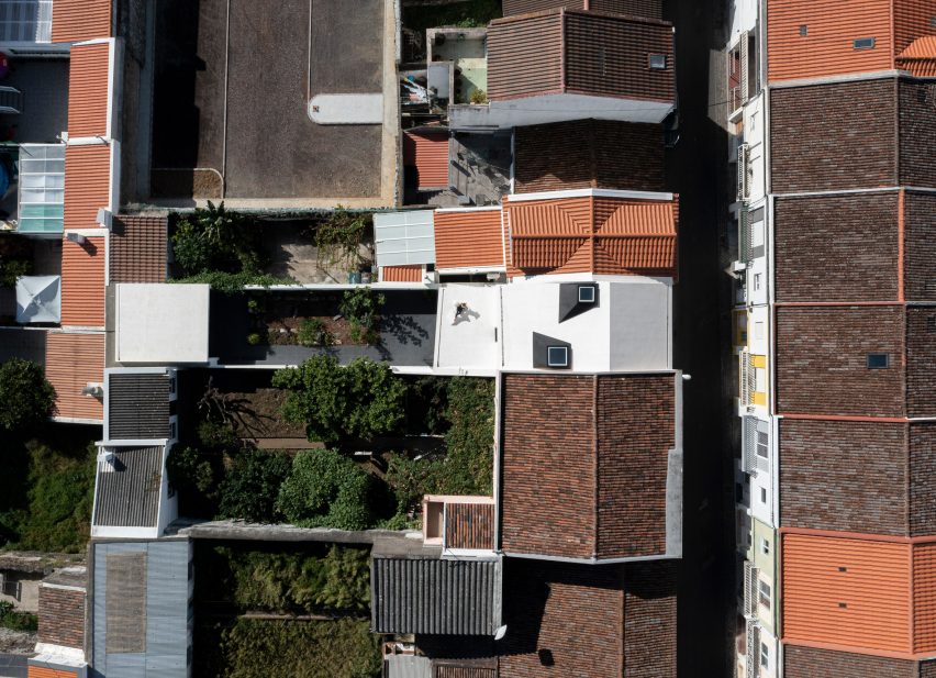 Windmill House by Box Arquitectos is a terraced house in Portugal