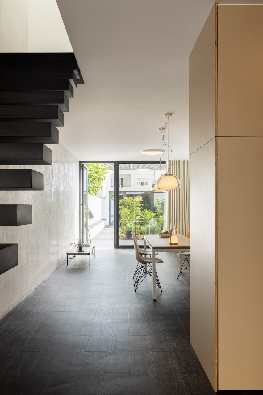 Windmill House by Box Arquitectos is a terraced house in Portugal