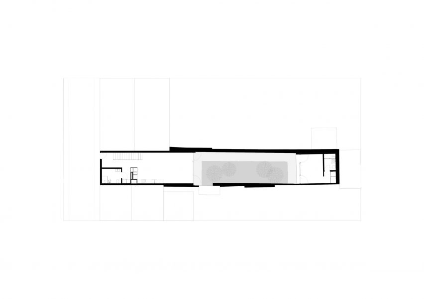 Ground floor plan of Windmill House by Box Arquitectos