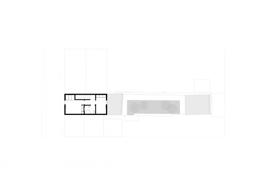 First floor plan of Windmill House by Box Arquitectos