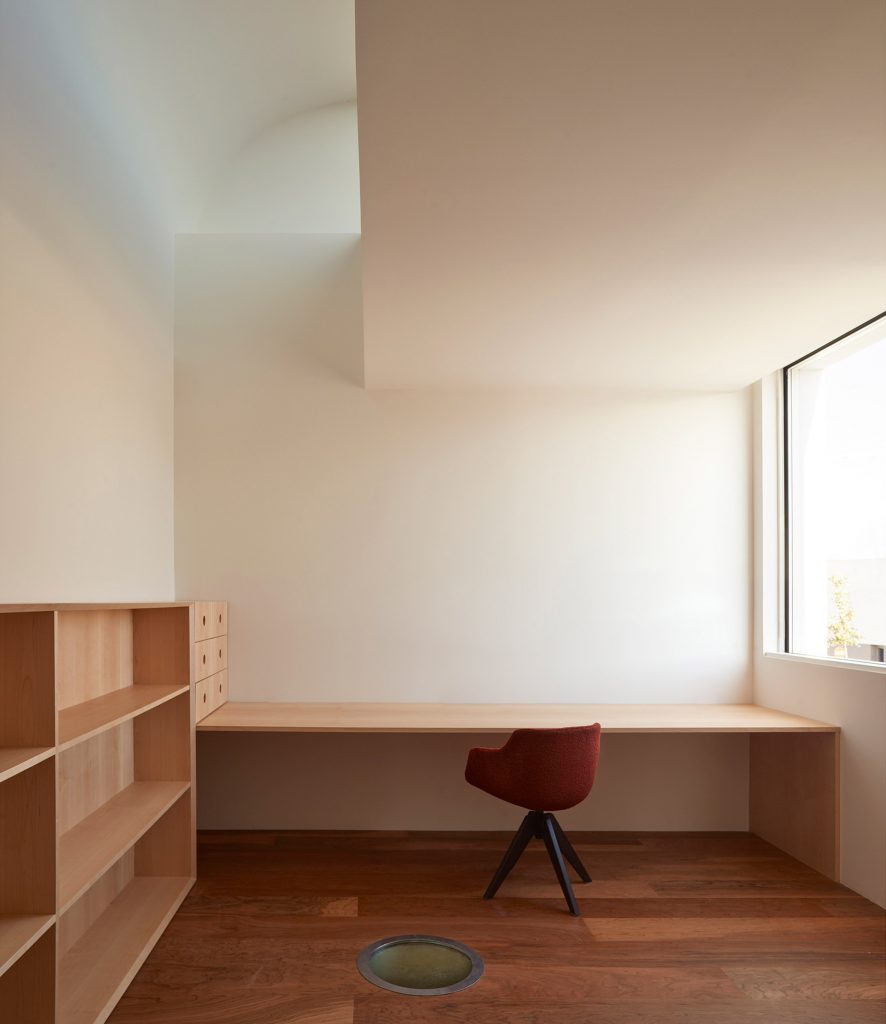 White-walled study