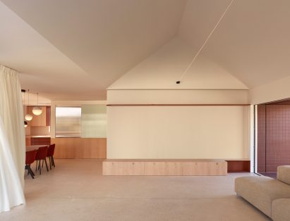 White-walled living room