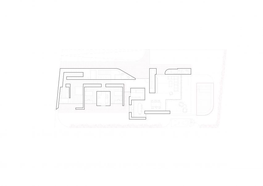 Ground floor plan of DM House